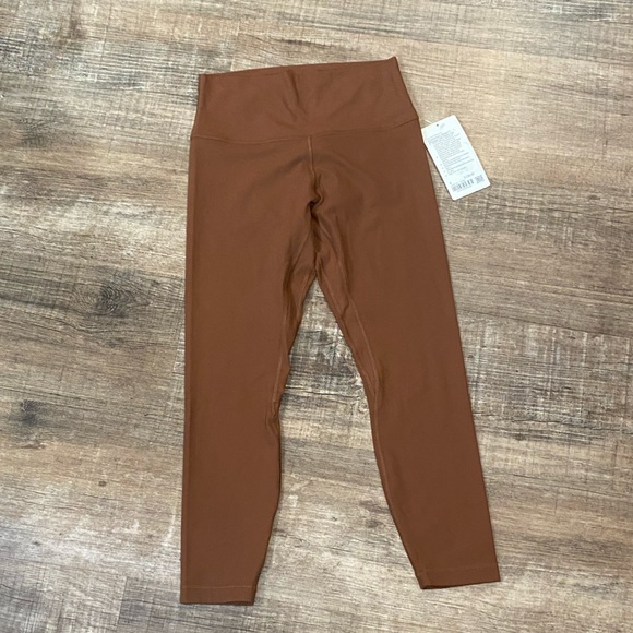 NWT Lululemon Align HR Ribbed Pant 25” - Roasted Brown - Picture 2 of 4